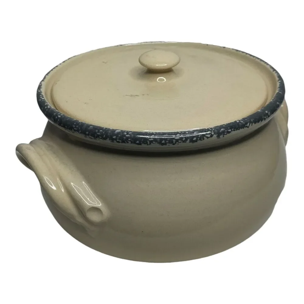 Retro 70s Home & Garden Party Pot Magnolia 2 Quart Casserole Pot With Lid Vtg‎